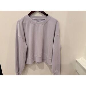 Lululemon Softstreme Crew Sweatshirt Lavender Purple LW3EZLS Size 10 NWOT